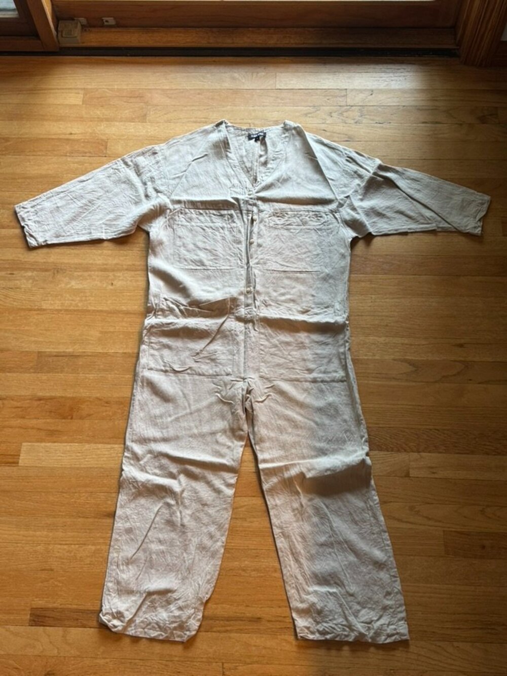 Iiana Kohn Tuck Coverall Oat Size Small